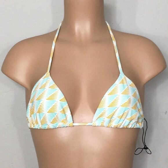 Rachel Pally sliding triangle Bikini Top. New - Picture 2 of 5